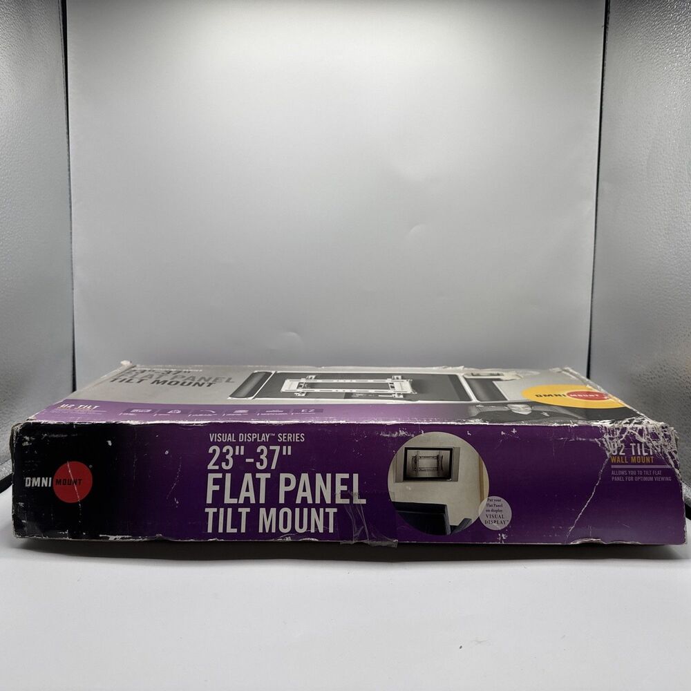 Omnimount 23”-37” Flat Panel Tilt Mount +15° To -5° Tilt Angle